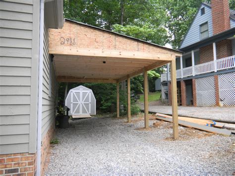 How To Build A Carport Attached To House .